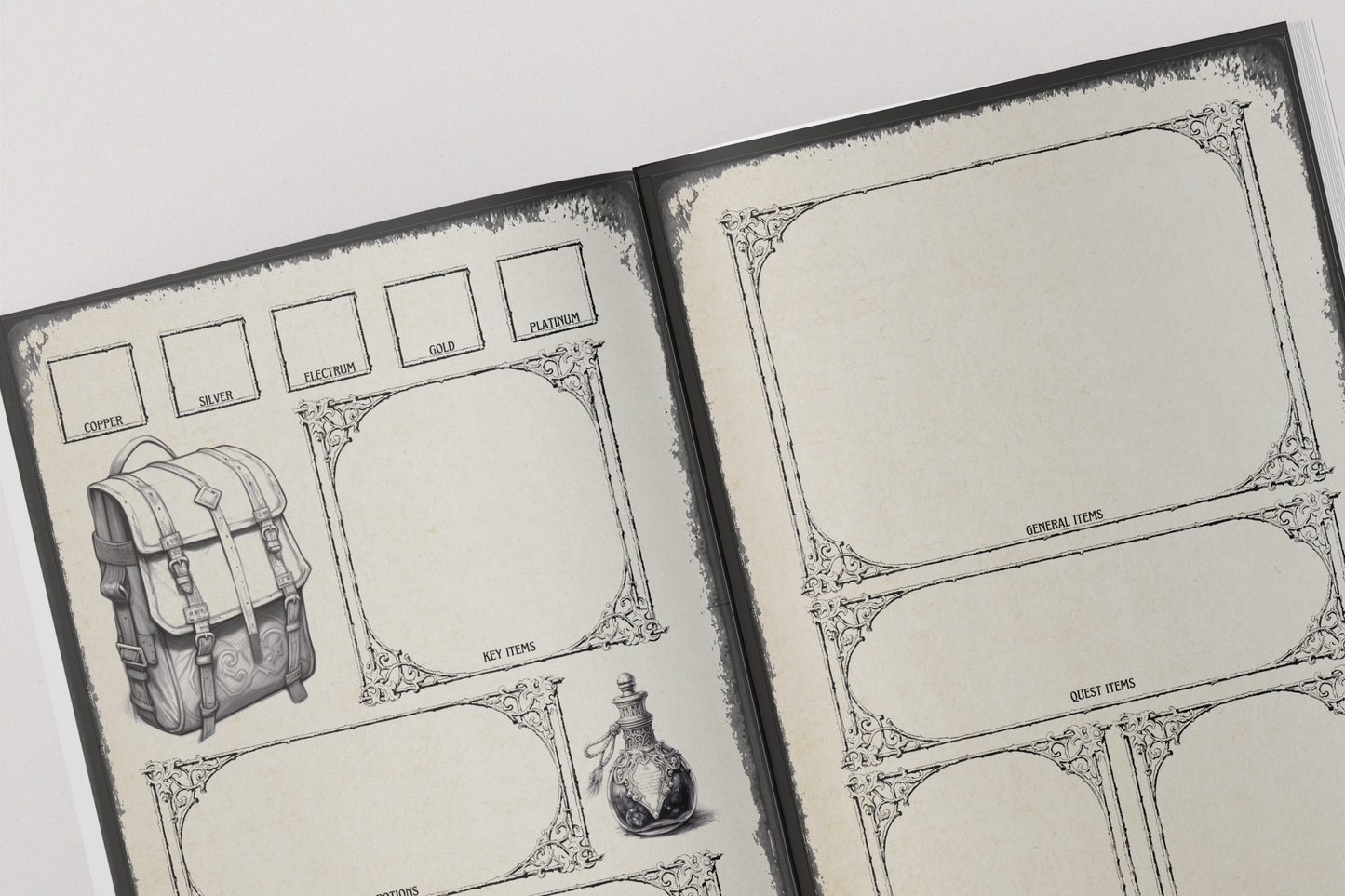 Gothic DnD Journal 8x6" A5