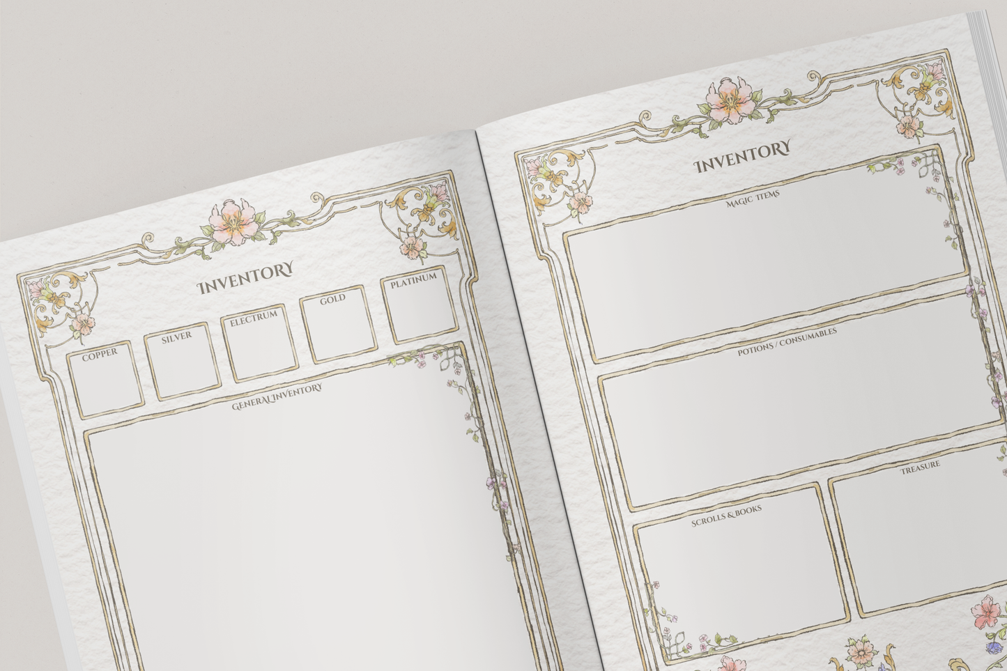Floral DnD Journal 8x6" A5