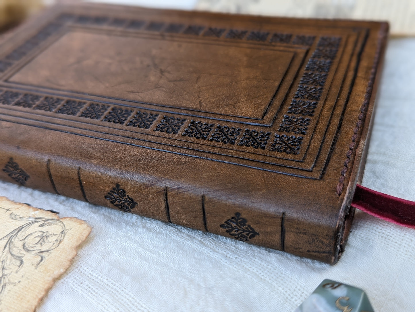 Leather DnD Spellbook + Spell Cards