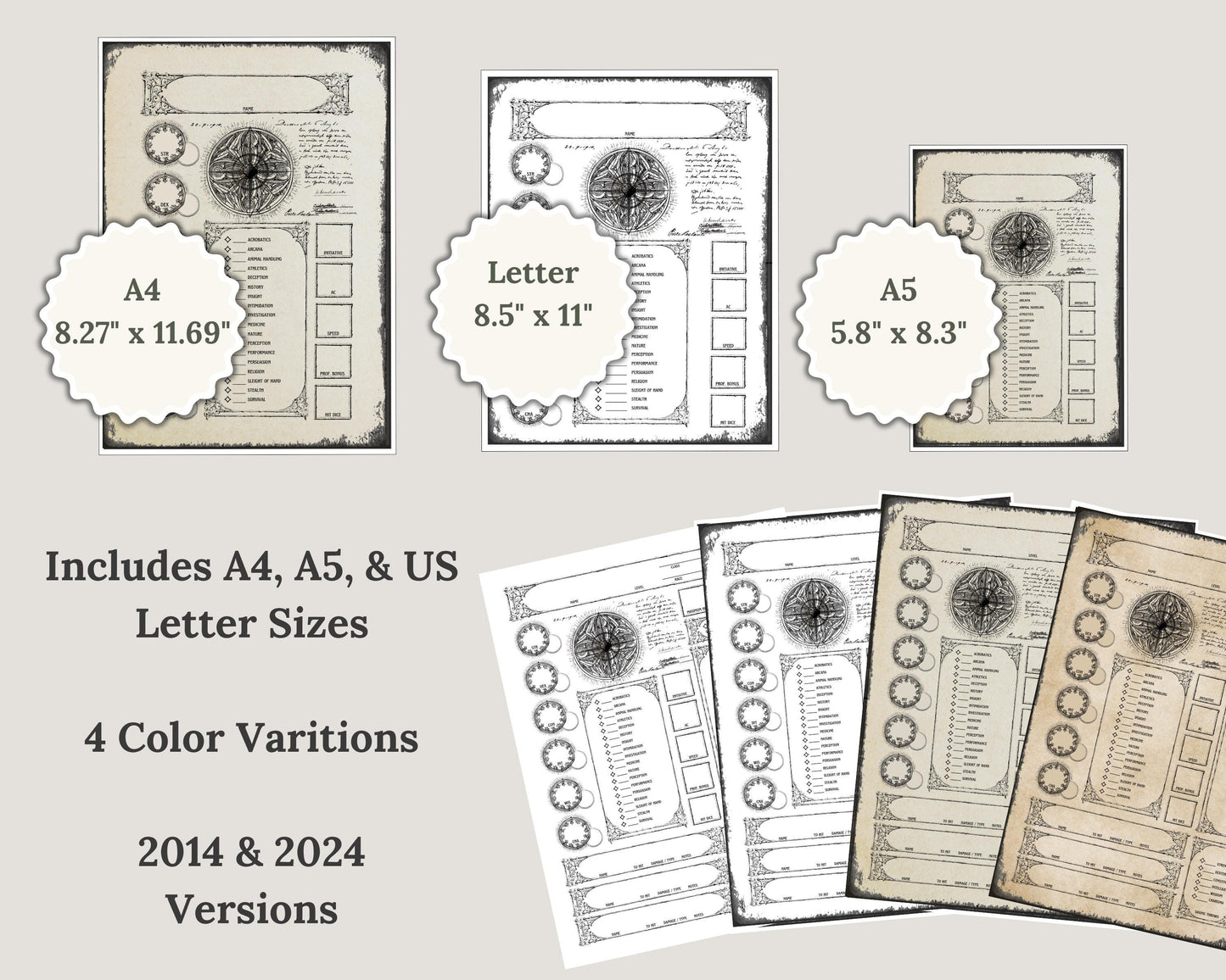 Gothic Printable Bundle