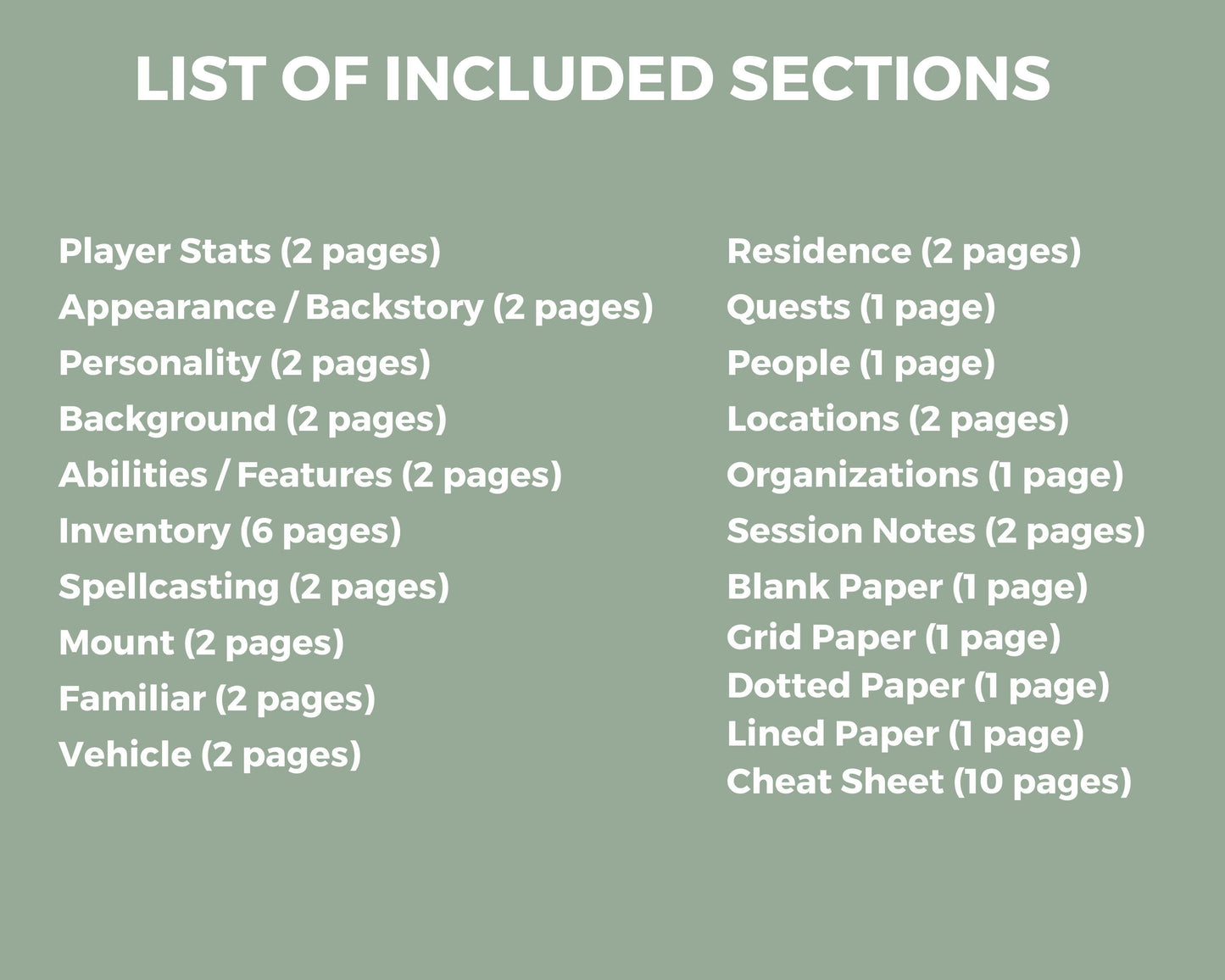 Floral DnD Character Journal