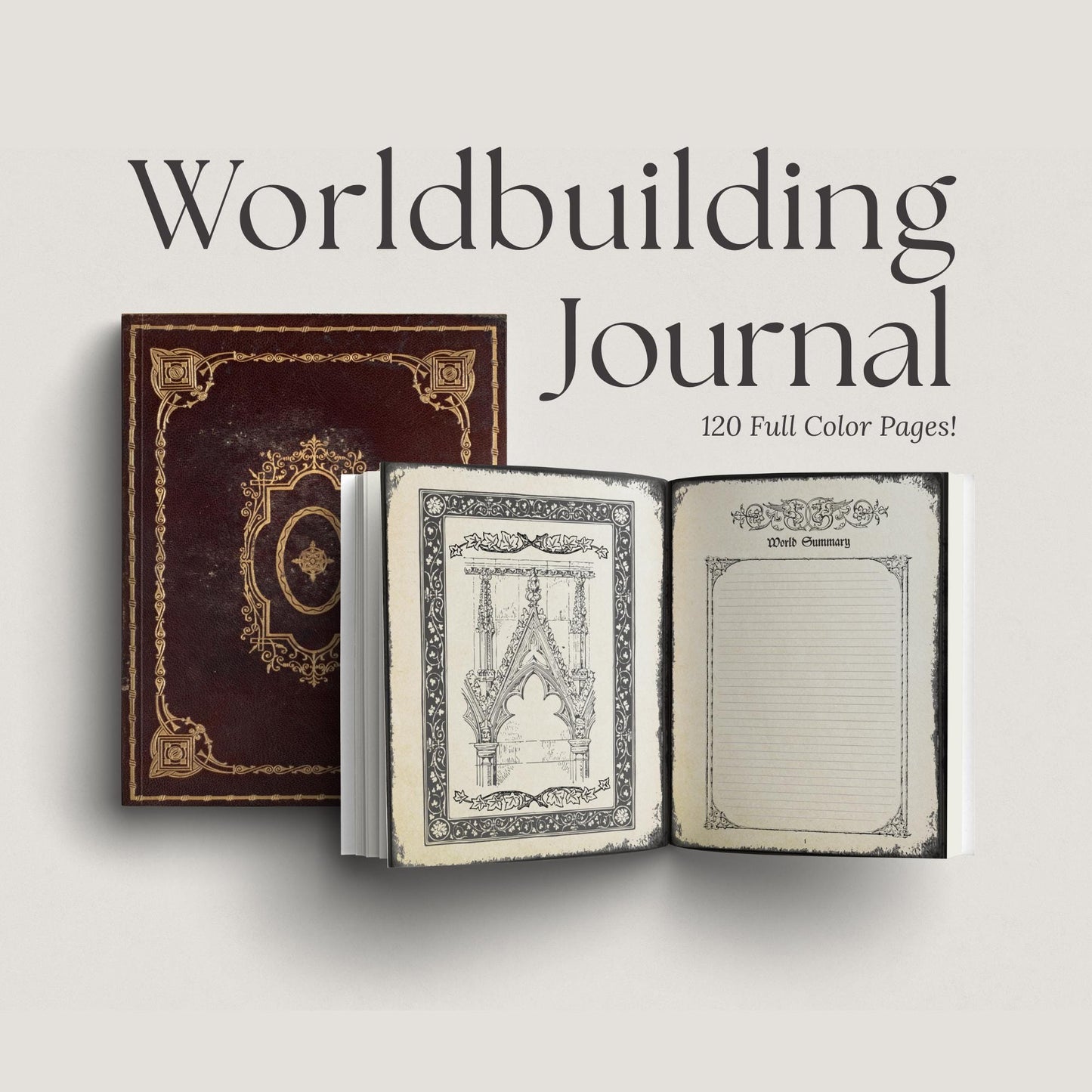 Gothic DnD Worldbuilding Journal 8.5x11"