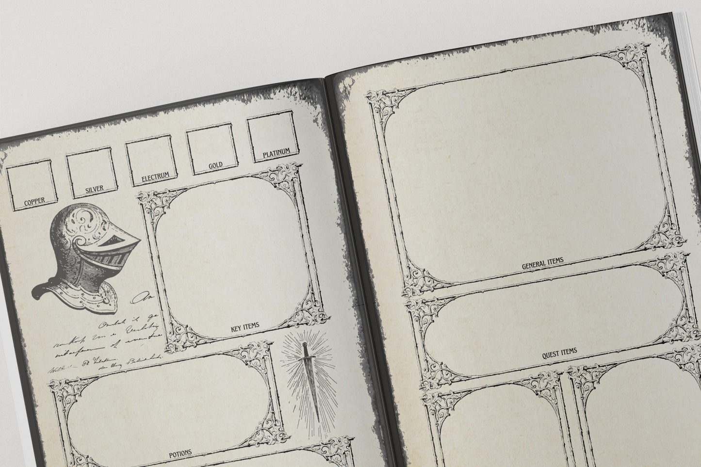 Gothic DnD Campaign Journal 8x6" A5