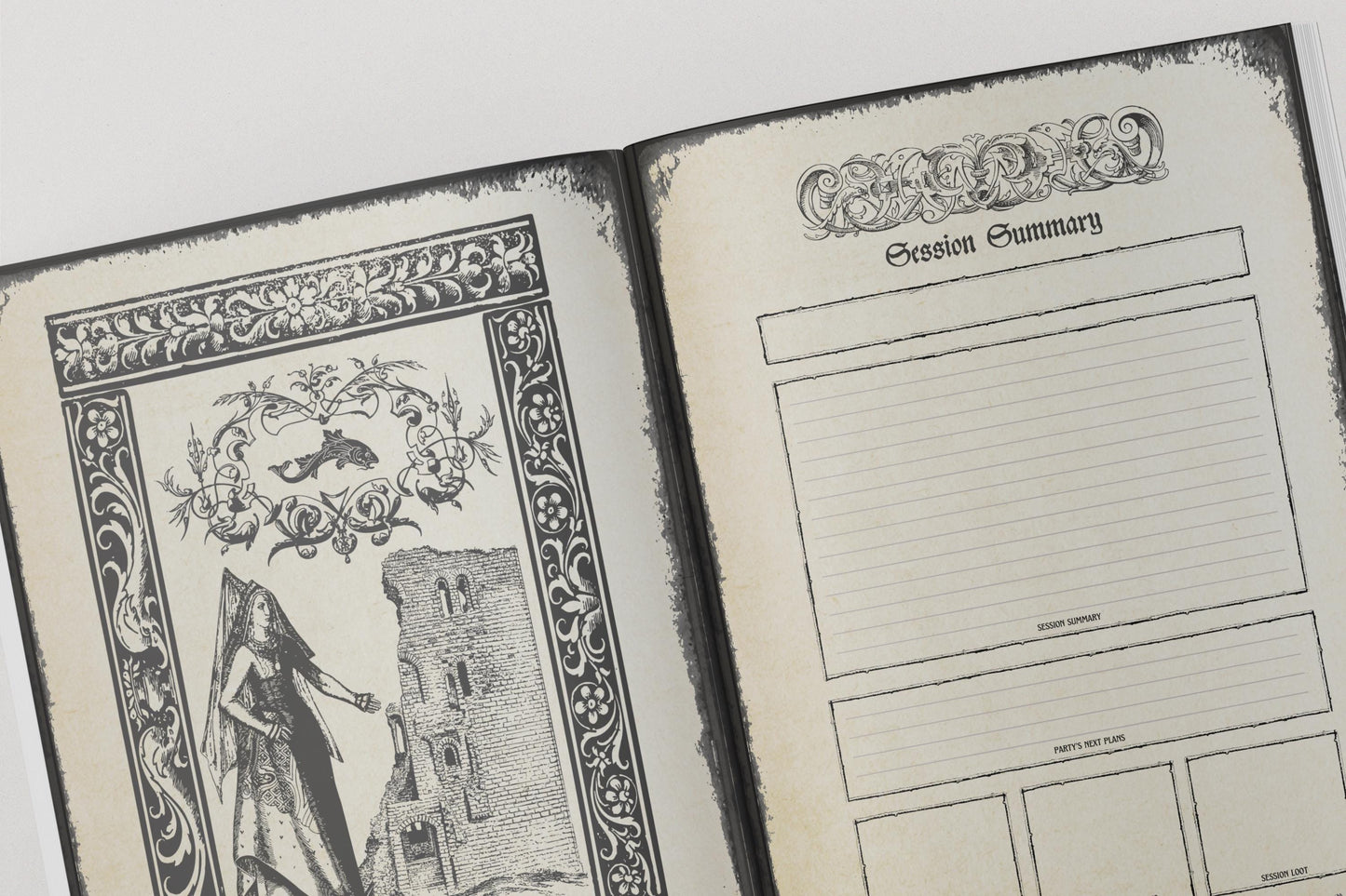 Gothic DnD DM Planner 8.5x11"