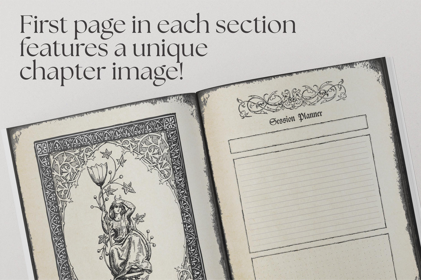 Gothic DnD DM Planner 8.5x11"