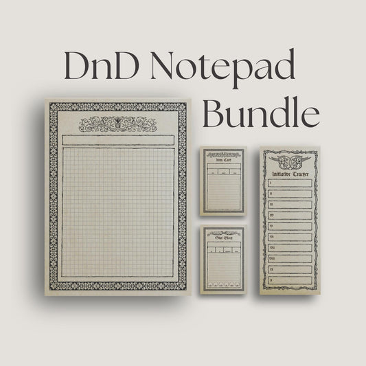 Gothic DnD Notepad Bundle