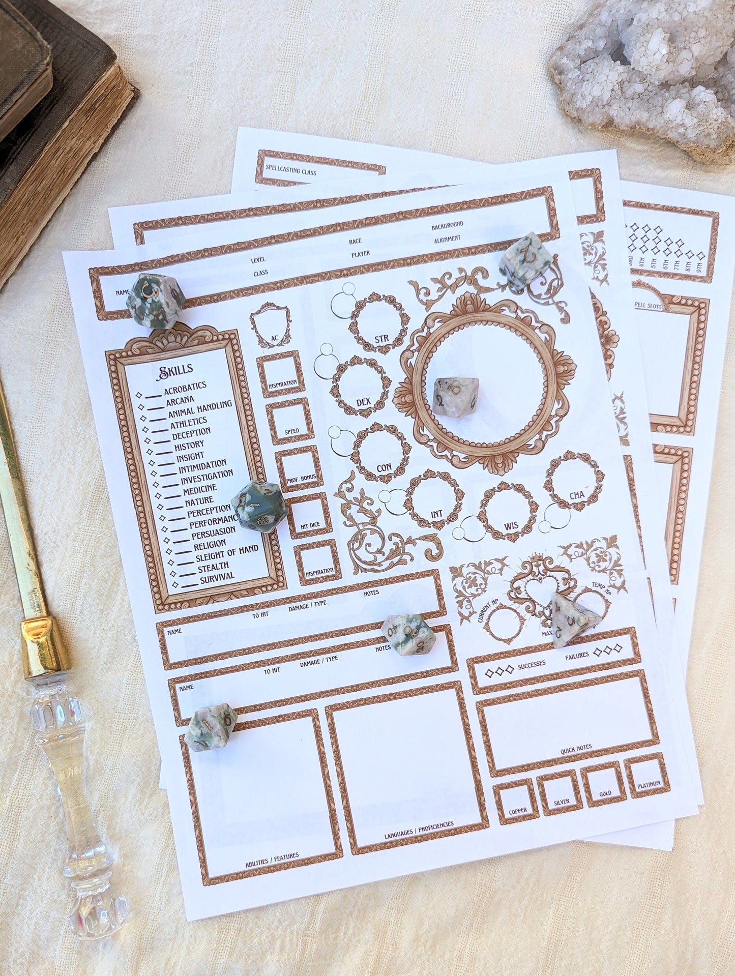 DnD Victorian Character Sheet