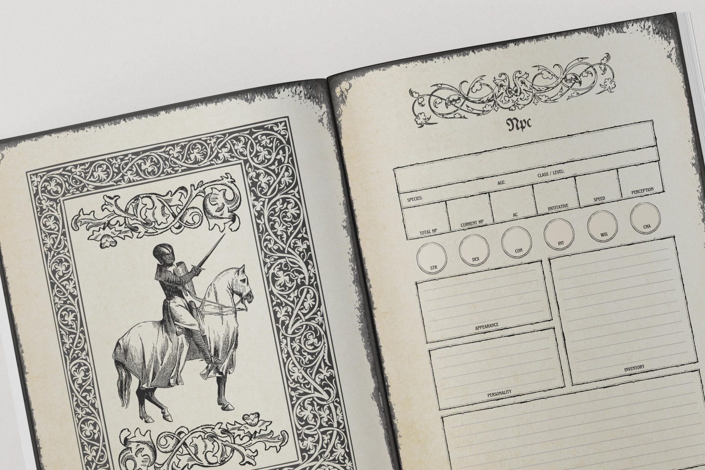 Gothic DnD Worldbuilding Journal 8.5x11"