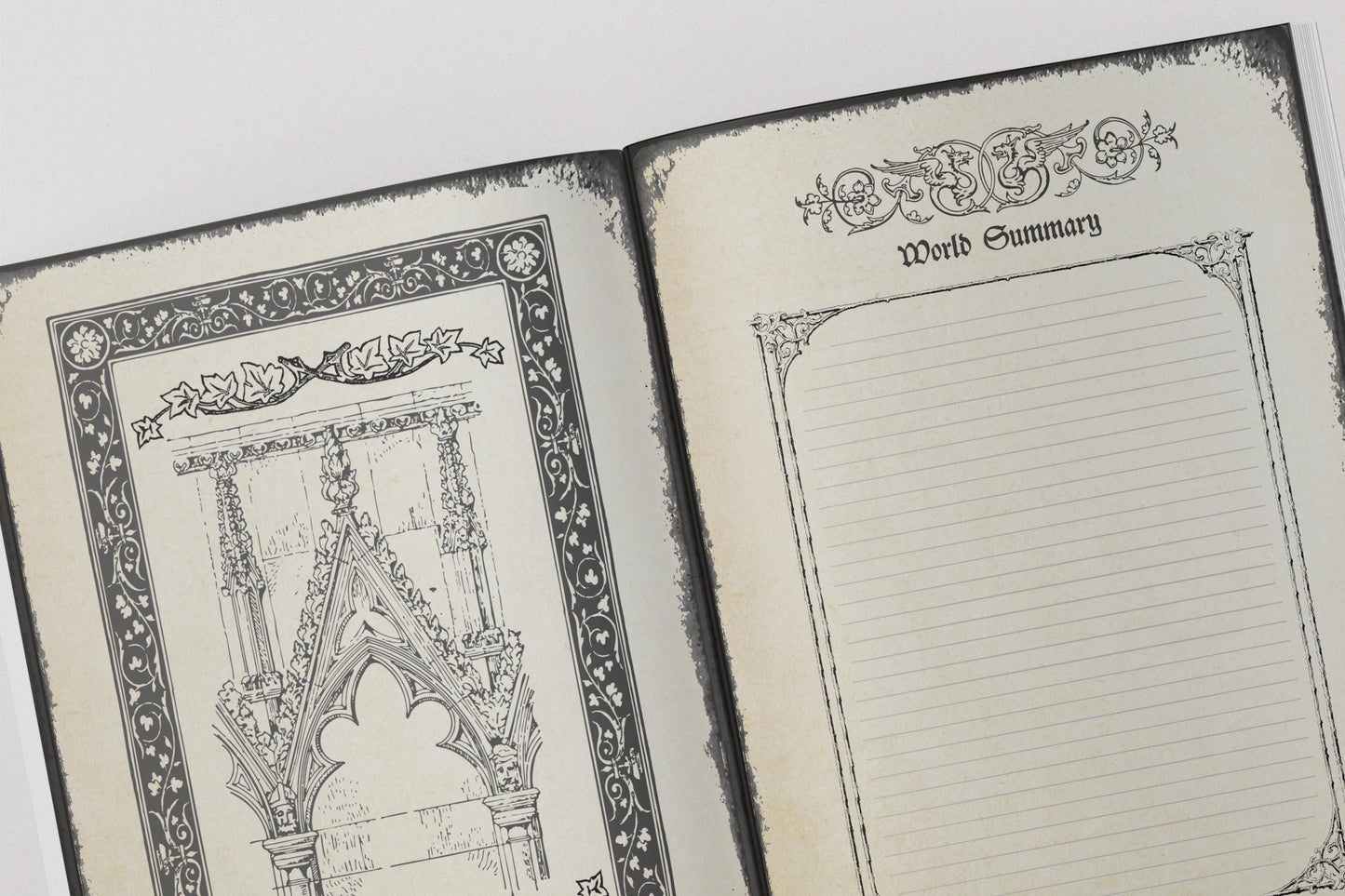 Gothic DnD Worldbuilding Journal 8.5x11"