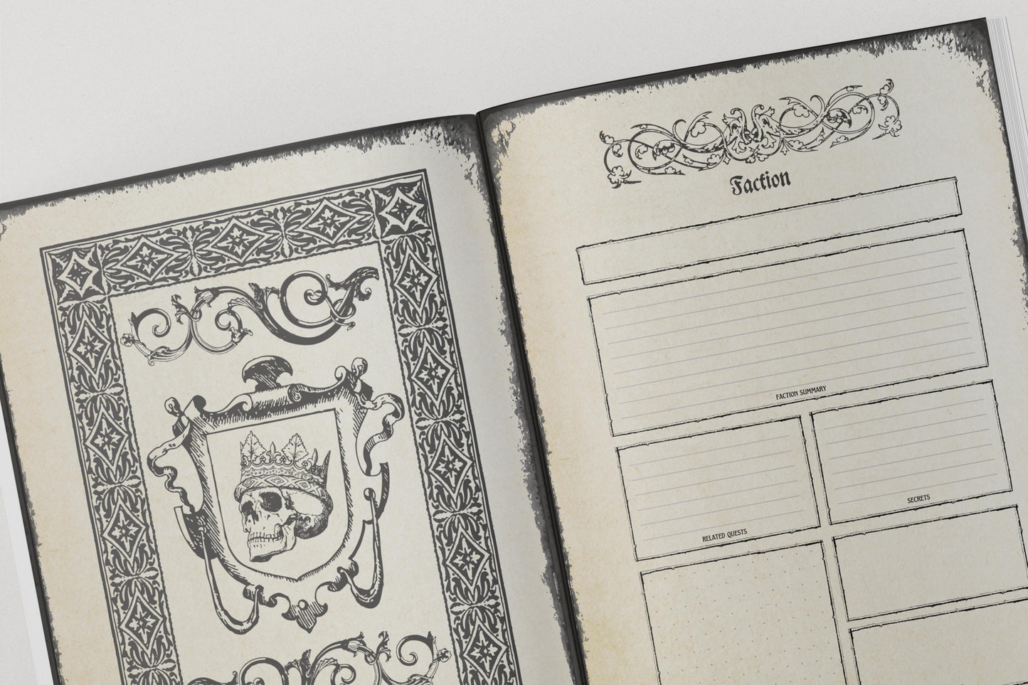 Gothic DnD Worldbuilding Journal 8.5x11"