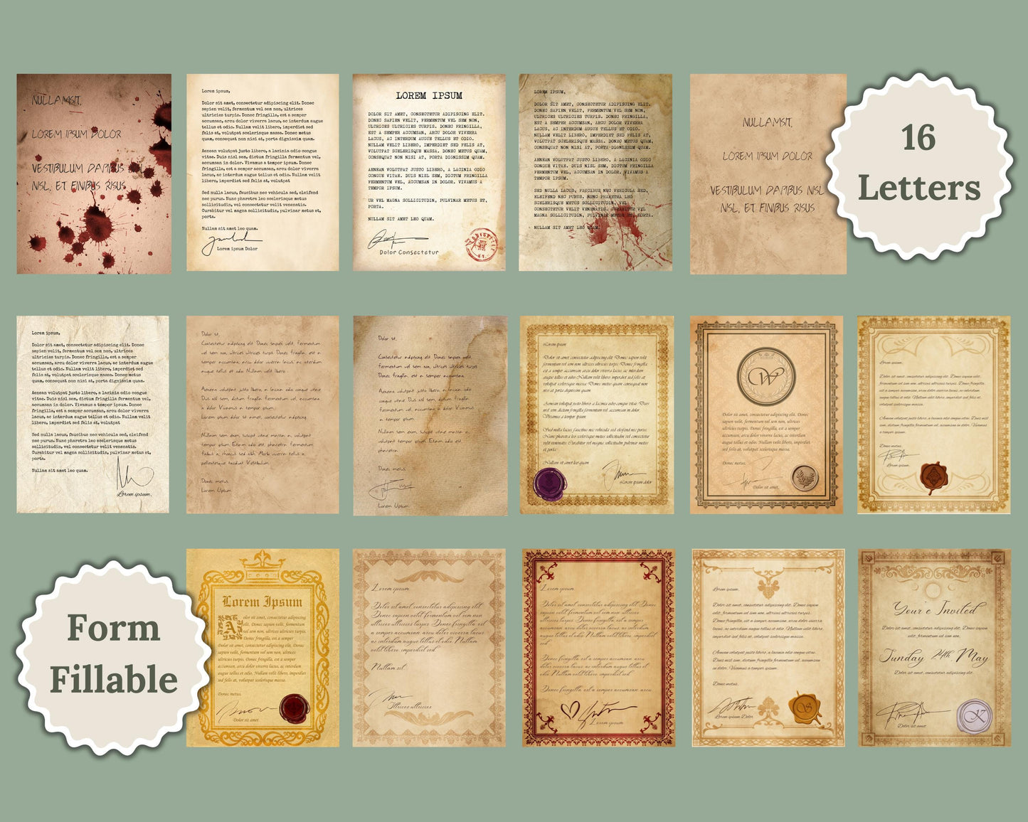 TTRPG Letter Handouts