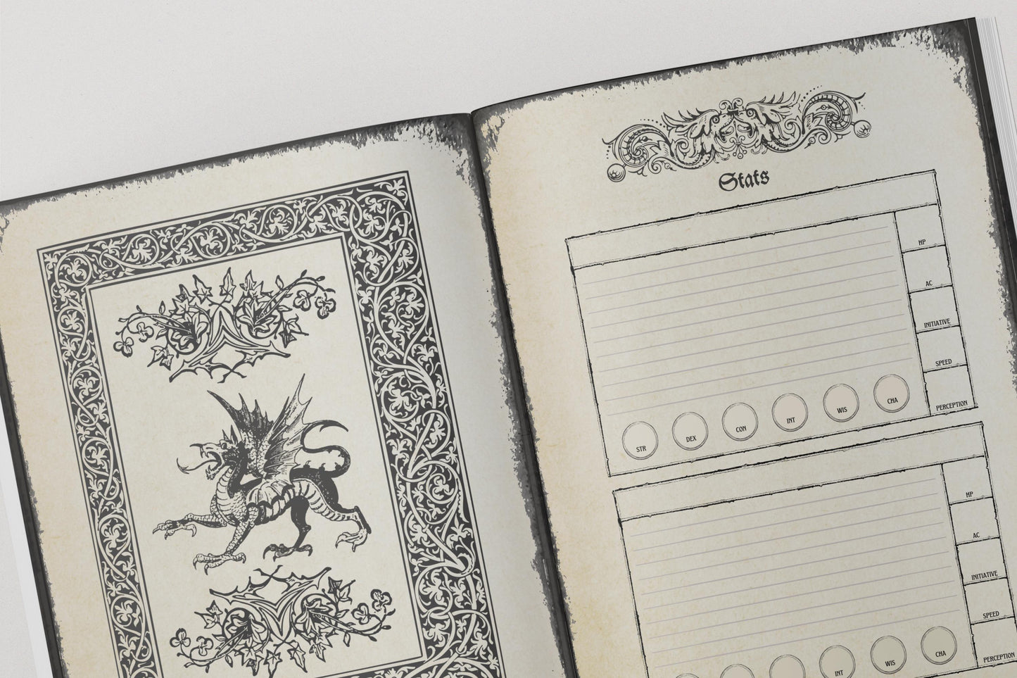 Gothic DnD DM Planner 8.5x11"