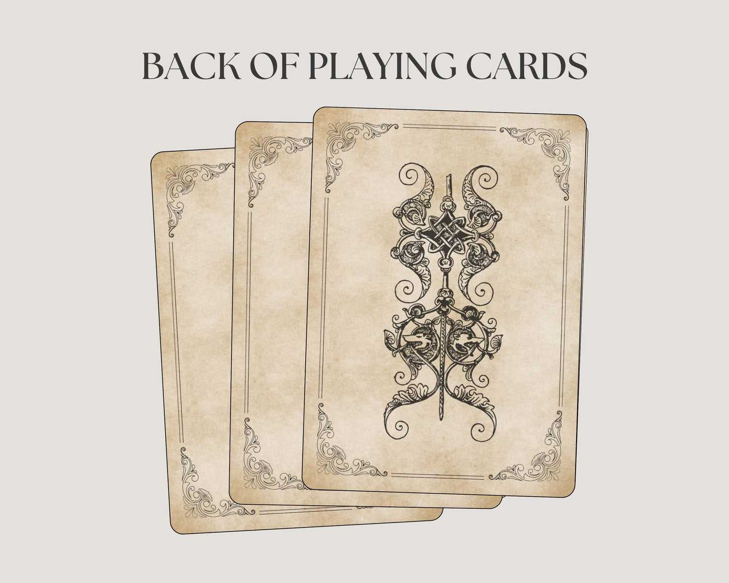 DnD Gothic Spell Cards 2.5"x3.5"