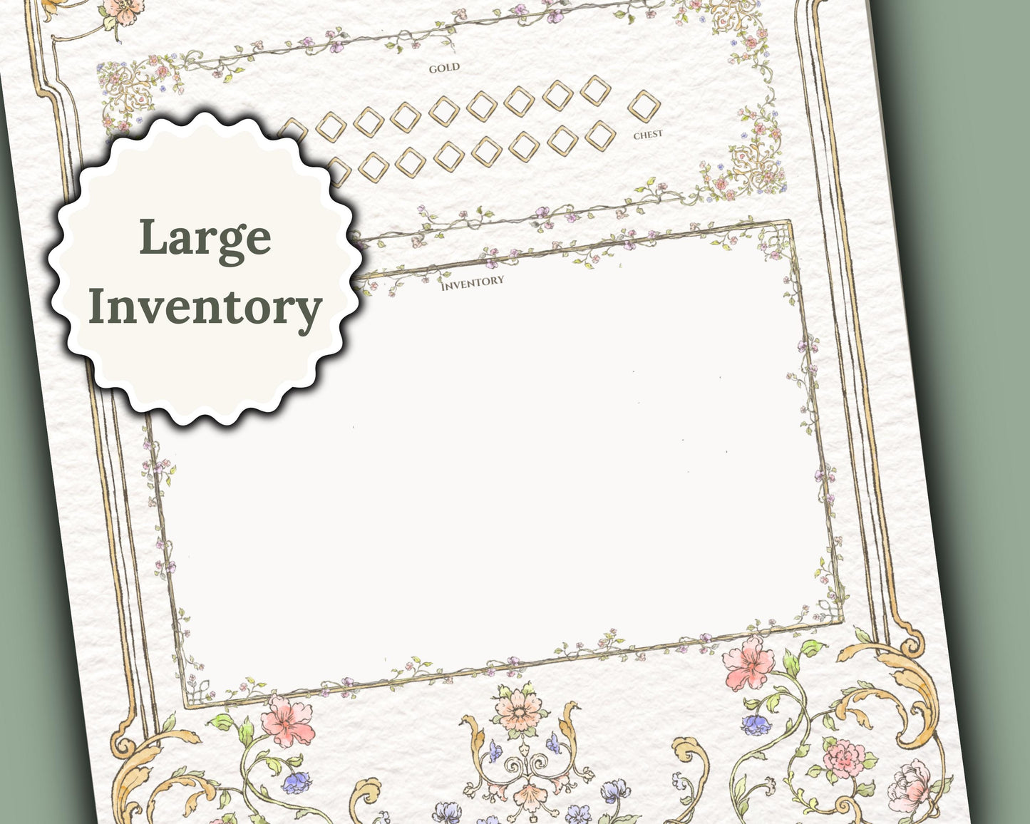 Floral Daggerheart Character Sheet