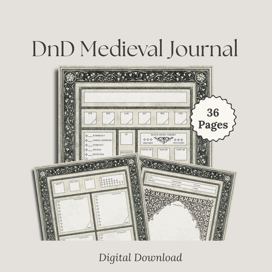 Medieval DnD Character Sheet