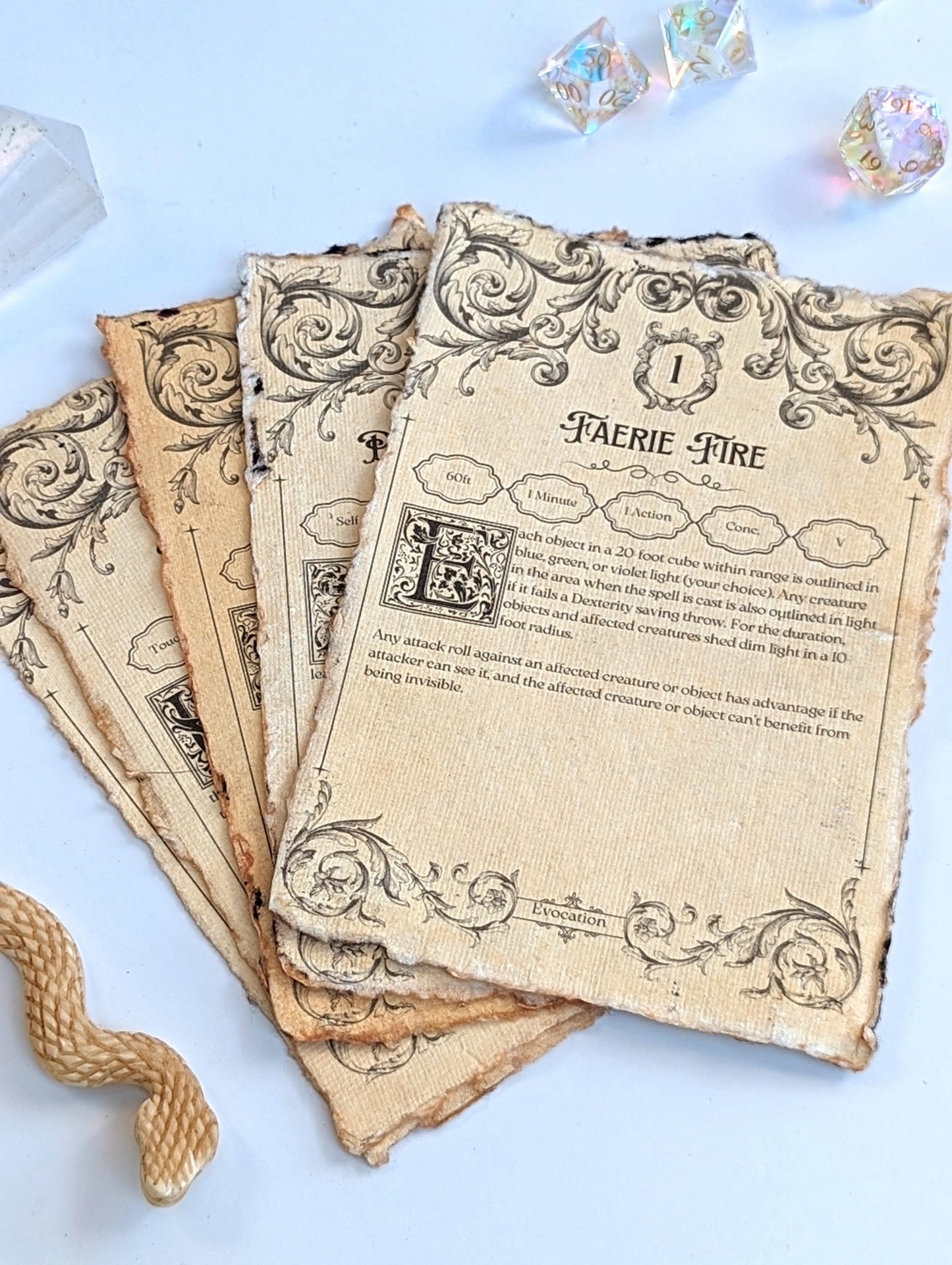 DnD Spell Cards A4 & 4x6"