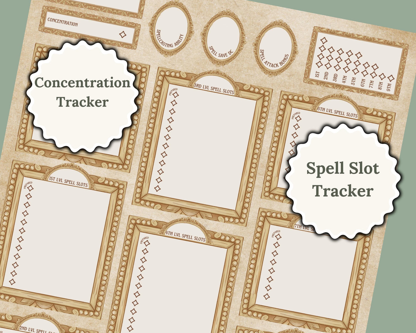 DnD Victorian Character Sheet