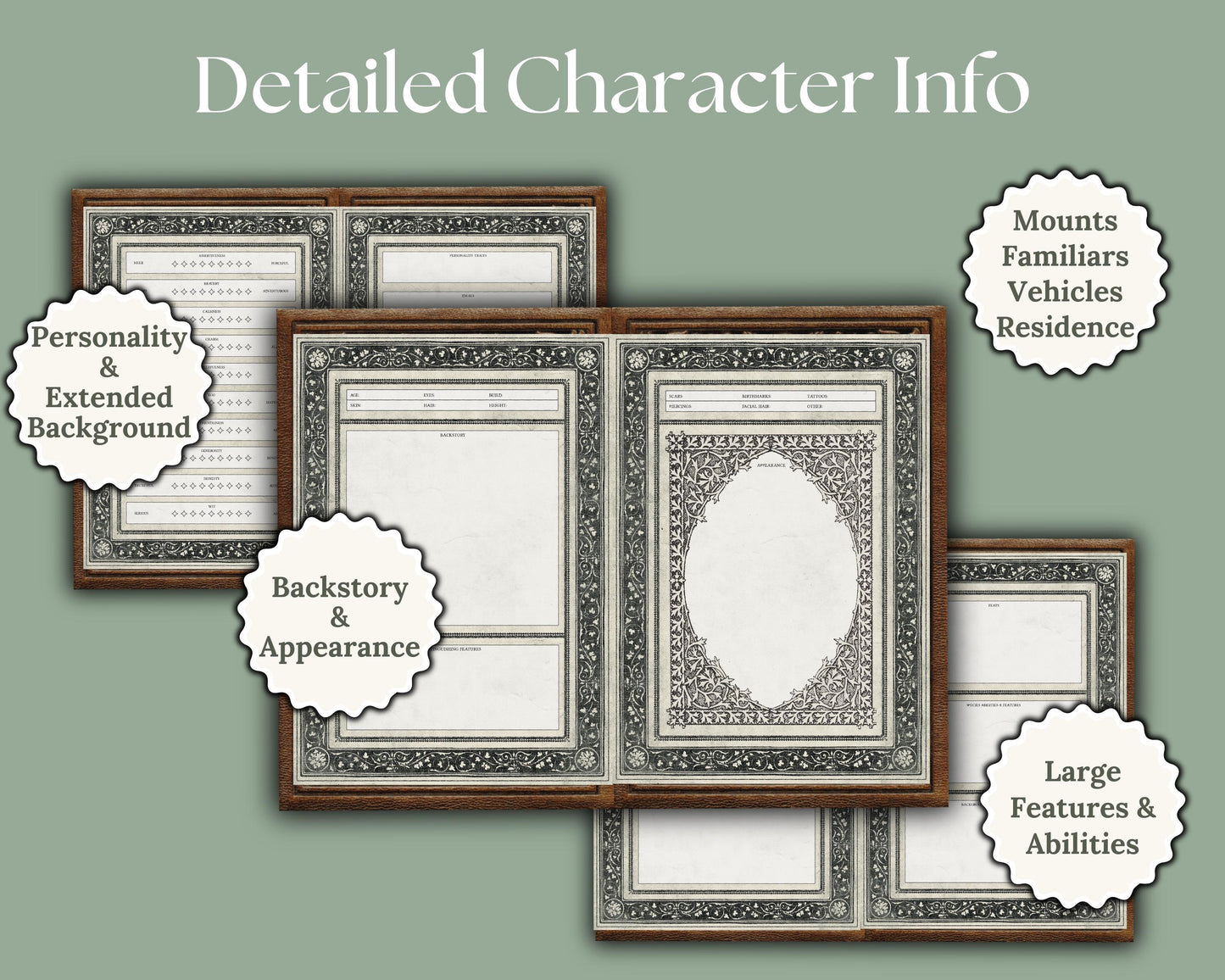 Medieval DnD Character Sheet