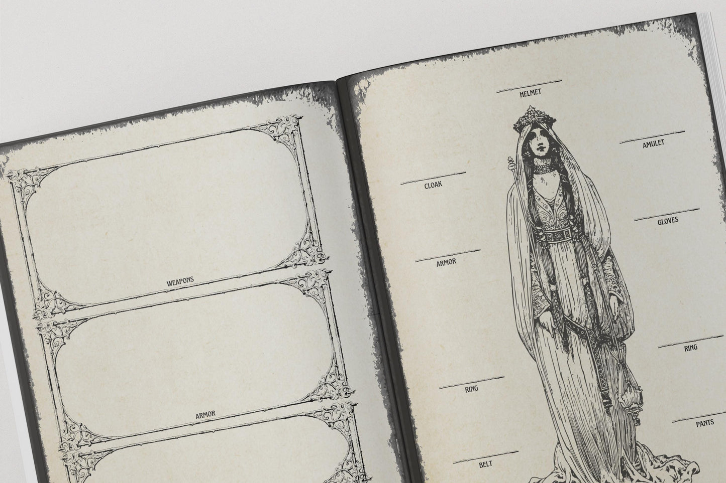 Gothic DnD Campaign Journal 8x6" A5