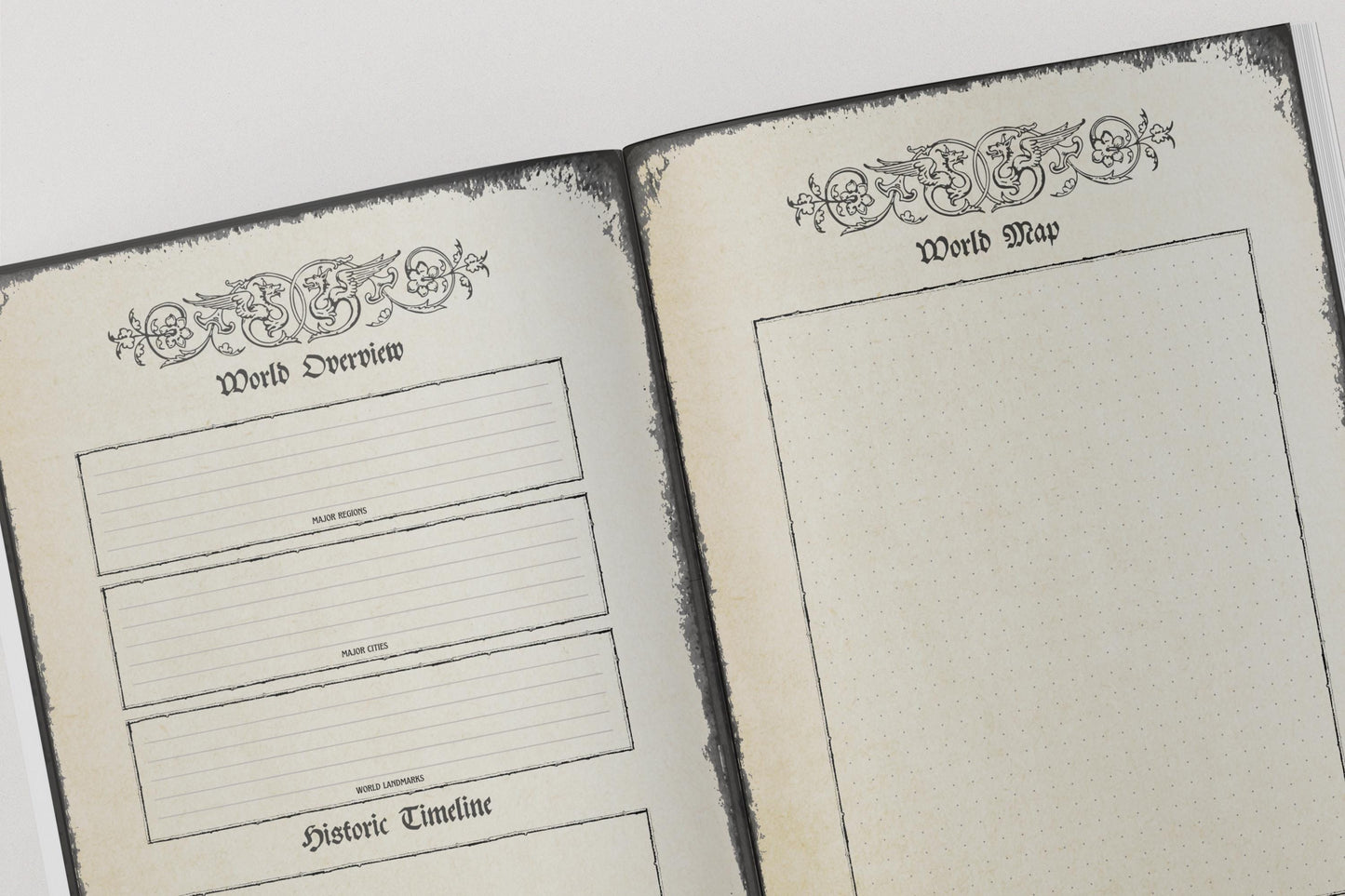 Gothic DnD Worldbuilding Journal 8.5x11"