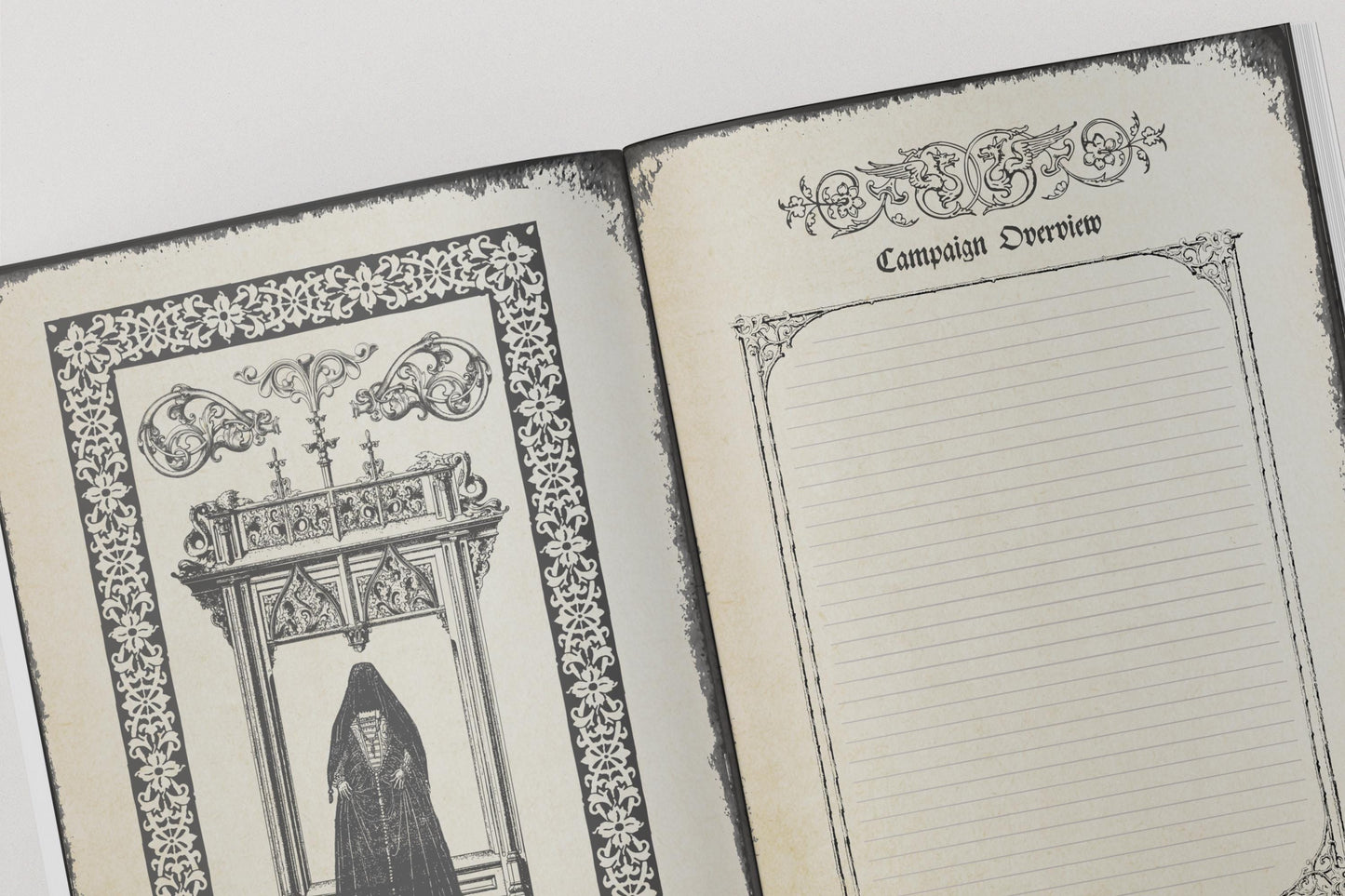 Gothic DnD Worldbuilding Journal 8.5x11"